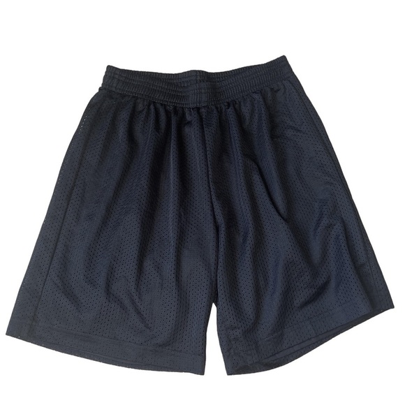 🟢 3/$15 Sport-Tek Athletic Shorts Youth Small Black Mesh - Picture 1 of 4